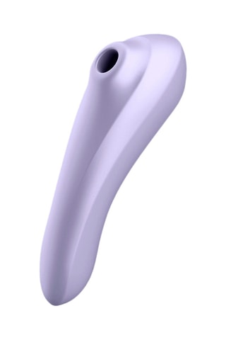 Vibrador e estimulador 2-em-1 Satisfyer Dual Pleasure - Malva 17,9 cm