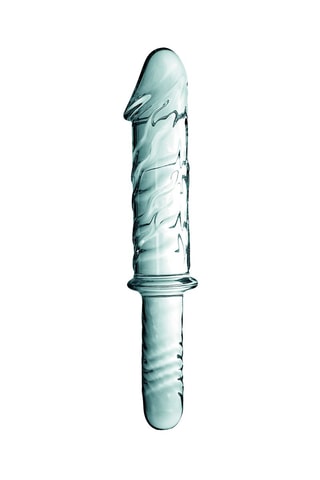 Dildo em vidro Azul - 28,5 cm