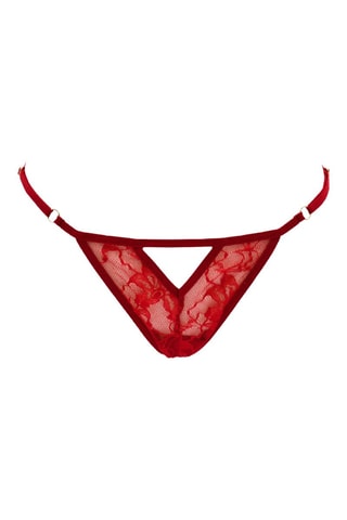 String em renda - Vermelho