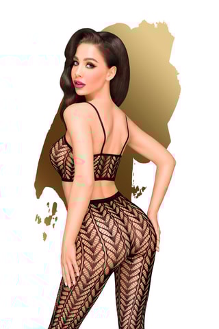 Soutien desportivo e collants Work it out Preto