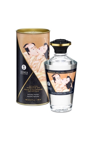 Verwarmende eetbare massageolie- Vanille - 100 ml