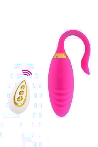 Ovo vibratório waterproof telecomando - Rosa - 6 cm