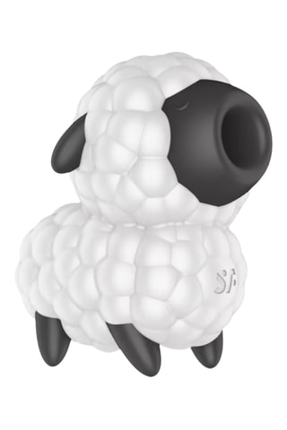 Estimulador de clitóris waterproof Mouton Rêveur Satisfyer - Branco e preto
