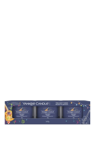 3 Glazen Votive Kaarsen Signature - Mélodie du crépuscule