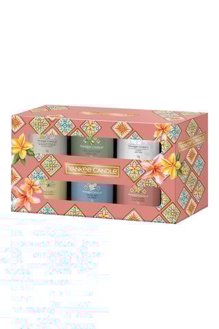 Set met 6 Votive Geurkaarsen Hello, Italy! -  Capri Glow, Azure Sky, Lemon Gelato, Olive & Cypress, Midnight Jasmine en Clean Cotton