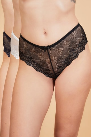 3 shortys Acacia - Noir, ivoire et bleu marine