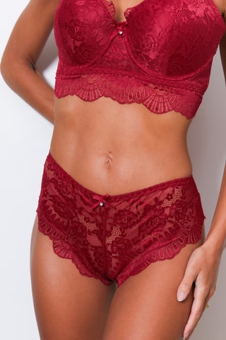 Soutien-gorge et shorty Olos - Bordeaux