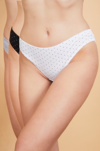 3 culottes Azalée - Noir, blanc et gris