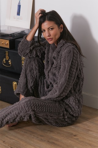 Pigiama in pile Olia - Antracite 