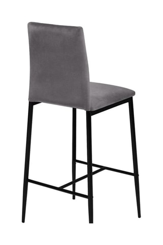 4 taburetes Glam Jade - Gris y negro