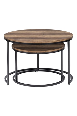 2 mesas de centro encajables Eliza - 70 x 46 x 70/54 x 35,5 x 54 cm