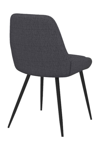 6 sillas Ornella - Gris y negro