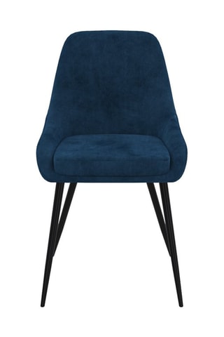 4 sillas Olivia - Azul y negro