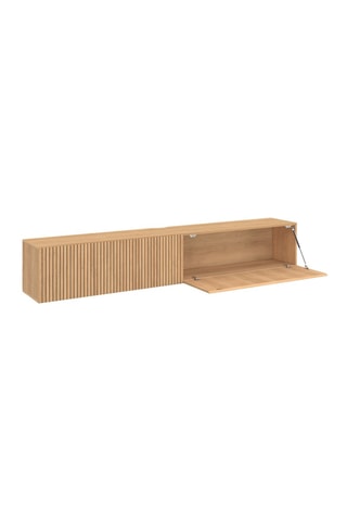 Mueble de TV suspendido de 2 puertas abatibles Faustine - 180 x 30 x 30 cm