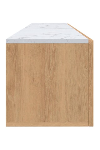 Mueble de TV de 2 puertas abatibles Marceau - Imitación madera