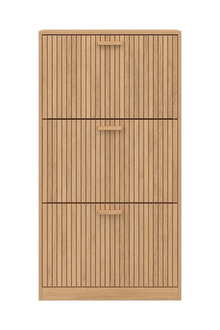 Zapatero de 3 puertas abatibles Faustine - 60 x 24 x 113 cm