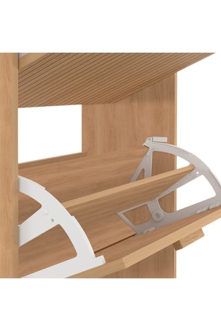 Zapatero de 2 puertas abatibles Faustine - 60 x 80 x 24 cm