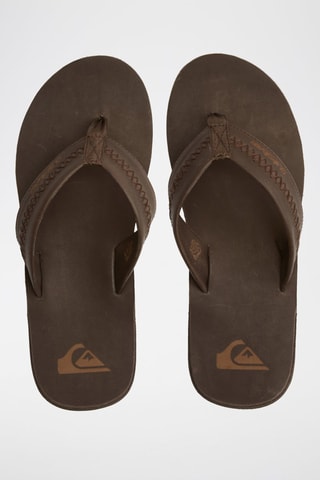 Tongs en cuir - Marron - Quiksilver