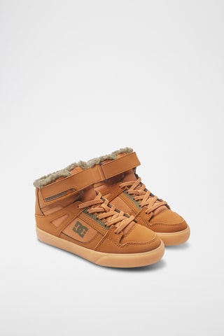 Baskets montantes fourrées en cuir - Beige - DC shoes