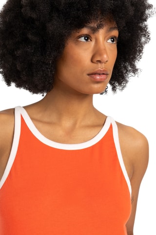 Débardeur en coton biologique - Orange et blanc - Quiksilver