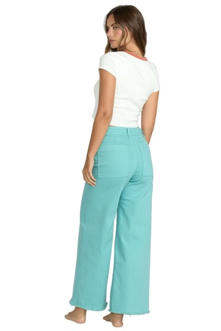 Jean large taille haute - Turquoise - Billabong