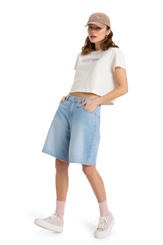 T-shirt cropped - Blanc - Roxy