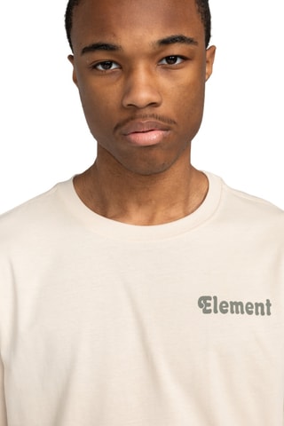 T-shirt regular en coton biologique - Beige - Element