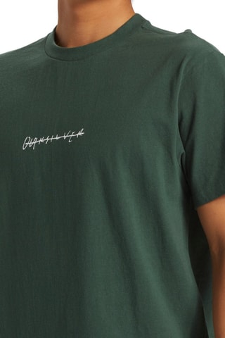 T-shirt regular en coton biologique - Vert foncé