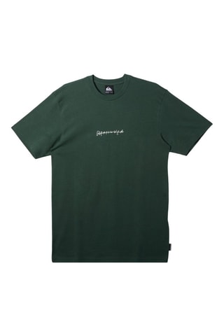 T-shirt regular en coton biologique - Vert foncé