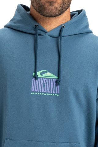 Sweat en coton biologique - Bleu pétrole - Quiksilver