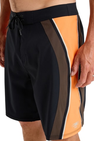 Short de surf - Noir et orange - Quiksilver