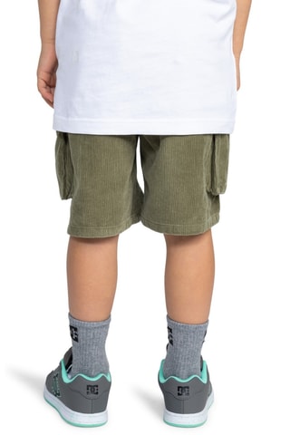 Short cargo taille haute en velours - Vert olive - DC shoes