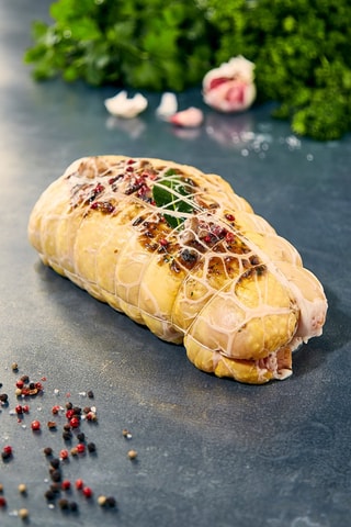 Rôti chapon foie gras cèpes  1,4 kg