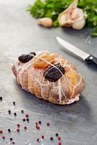 Rôti de pintade farci aux pruneaux et aux abricots - 1 kg