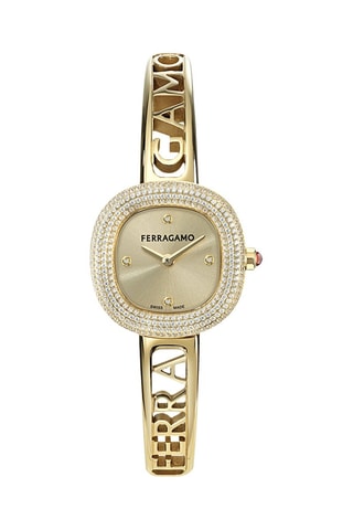 Relógio de quartzo em aço - Dourado