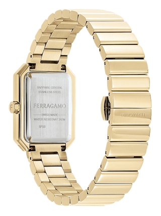 Relógio de quartzo em aço - Dourado