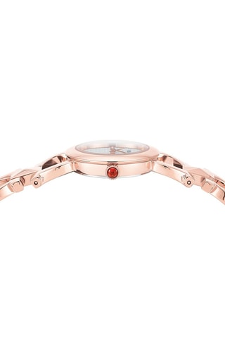 Relógio de quartzo banhado a ouro rosa