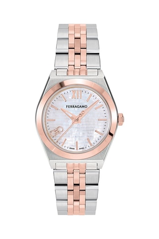 Relógio de quartzo banhado a ouro rosa