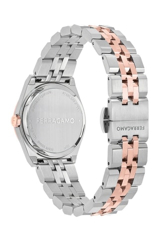 Relógio de quartzo banhado a ouro rosa