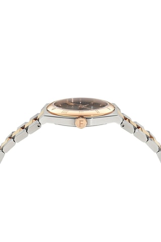 Relógio de quartzo banhado a ouro rosa