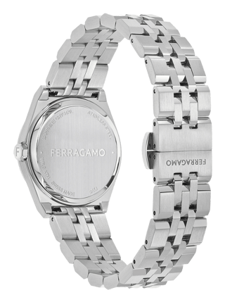 Relógio de quartzo em aço - Prateado