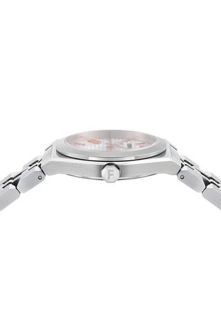 Relógio de quartzo em aço - Prateado