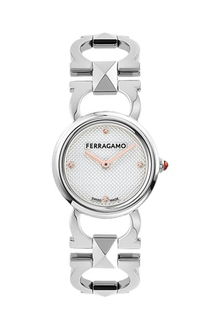 Relógio de quartzo em aço - Prateado