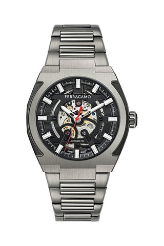 Relógio automático de aço - Cinzento