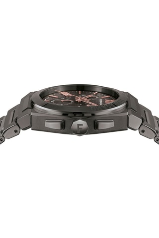 Doublé Ion Grijs Quartz Horloge - Chronograaf