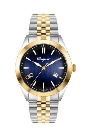 Montre à quartz en acier - Argenté et doré