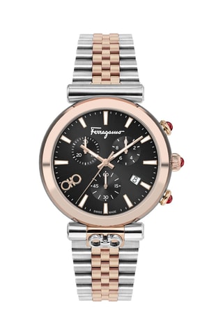 Relógio de quartzo banhado a ouro rosa - Cronógrafo