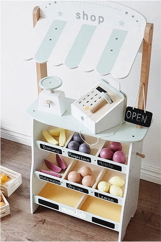 Banco del mercato TechKidz - In legno - Con carrello