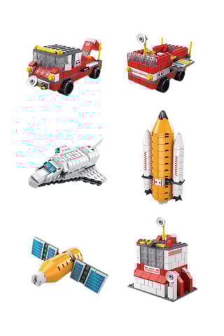 Bouwspel Techkidz - 6 In 1 - 1000 Bouwstenen