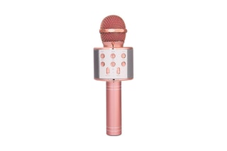 Micro karaoke Bluetooth con funzione registrazione e scheda micro SD - Dorato rosa - TechKidz